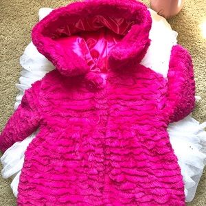 Girls Reversible Dress Coat Size 3T
